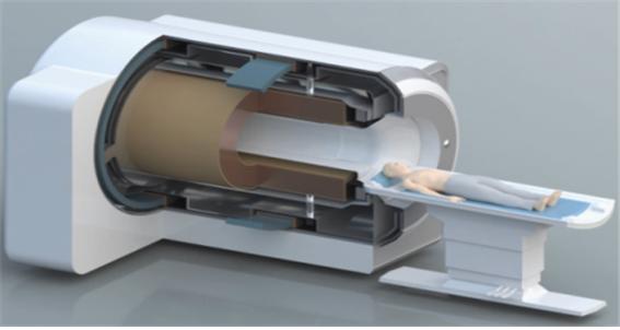 ▲의료용 MRI에 활용되는 초전도 전자석