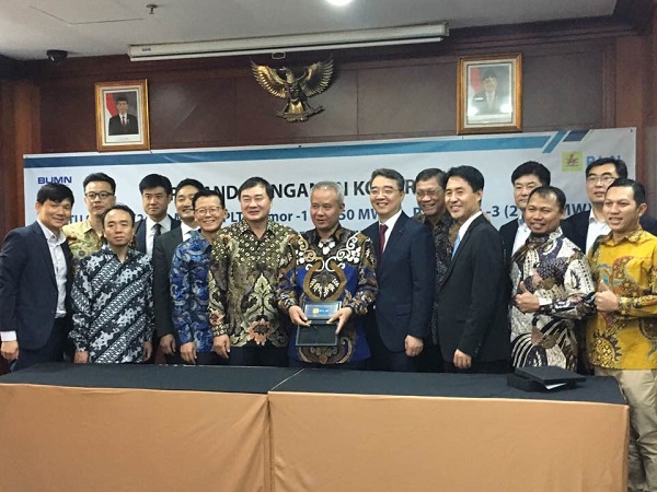 9일 인도네시아 전력공사 본사에서 한국남동발전과 인도네시아 전력공사가 석탄화력발전소 O&M(운영정비) 계약을 체결했다.