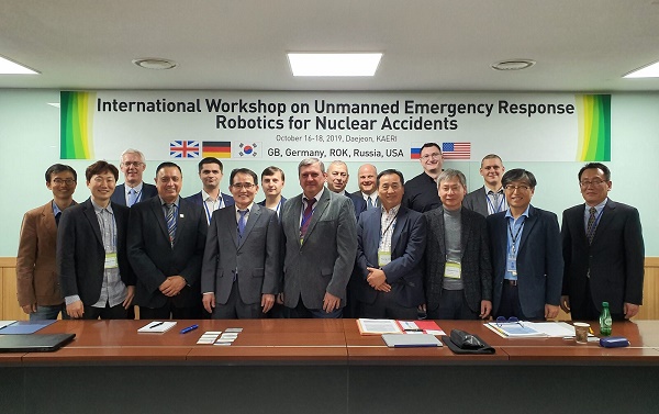한국원자력연구원이 원자력 비상대응로봇 국제 전문가 워크숍을 개최했다.
