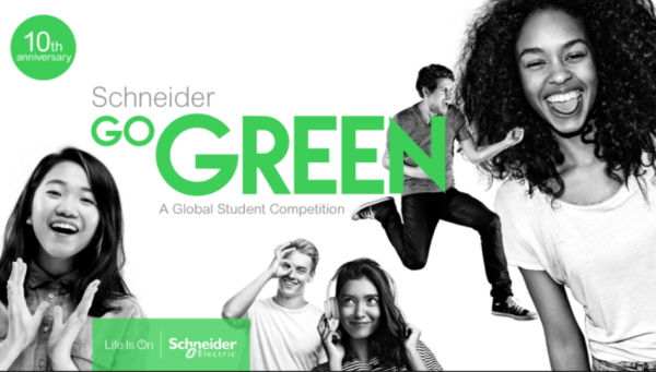 슈나이더일렉트릭의 글로벌 아이디어 공모전 ‘고그린 2020 (Go Green 2020)’ 포스터