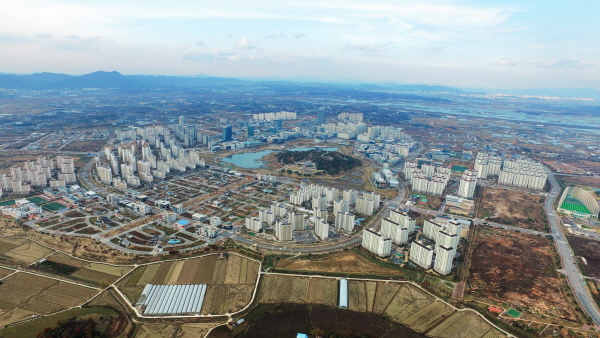 광주전남공동(나주 빛가람)혁신도시 항공사진