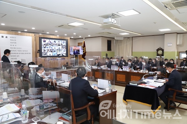 한국전기공사협회는 24일 정기총회를 비대면 회의로 진행하고 있다.