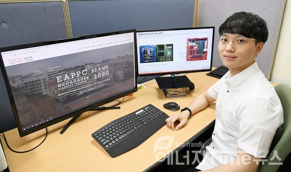 젊은 연구자 상을 수상한 UST 전기연구원 캠퍼스 김태현 학생.