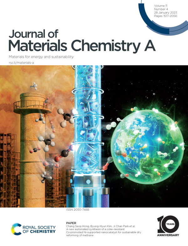 Journal of Materials Chemistry A(JMCA) JMCA 논문 10주년 기념 2023년 1월 호 표지