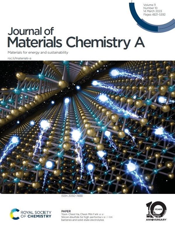 KERI와 금오공대의 황화실리콘 최적 제조기술 연구결과가 'Journal of Materials Chemistry A'의 표지논문으로 게재됐다.