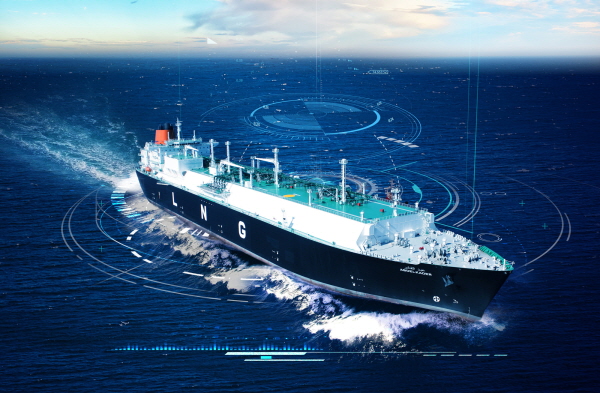 한국조선해양 선박 디지털 기술 콘셉트 이미지